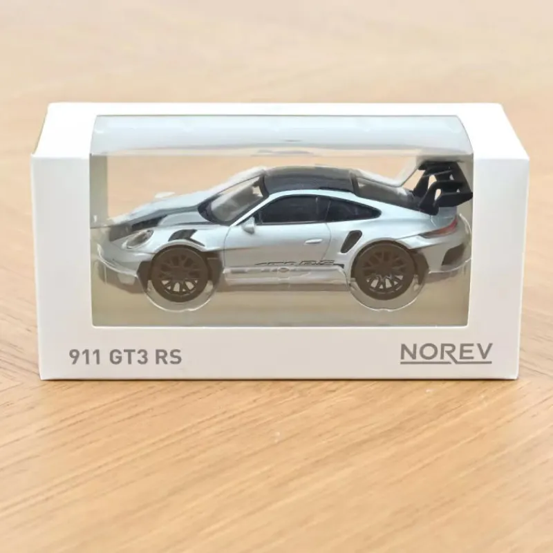 NOREV Porsche 911 GT3 RS 2022 argent et noir 1-43< Jouets Garage, Voitures