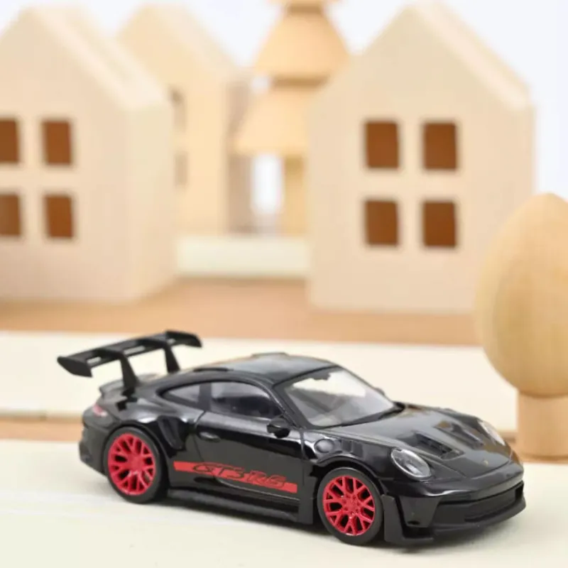 NOREV Porsche 911 GT3 RS 2022 noire et rouge 1-43< Jouets Garage, Voitures