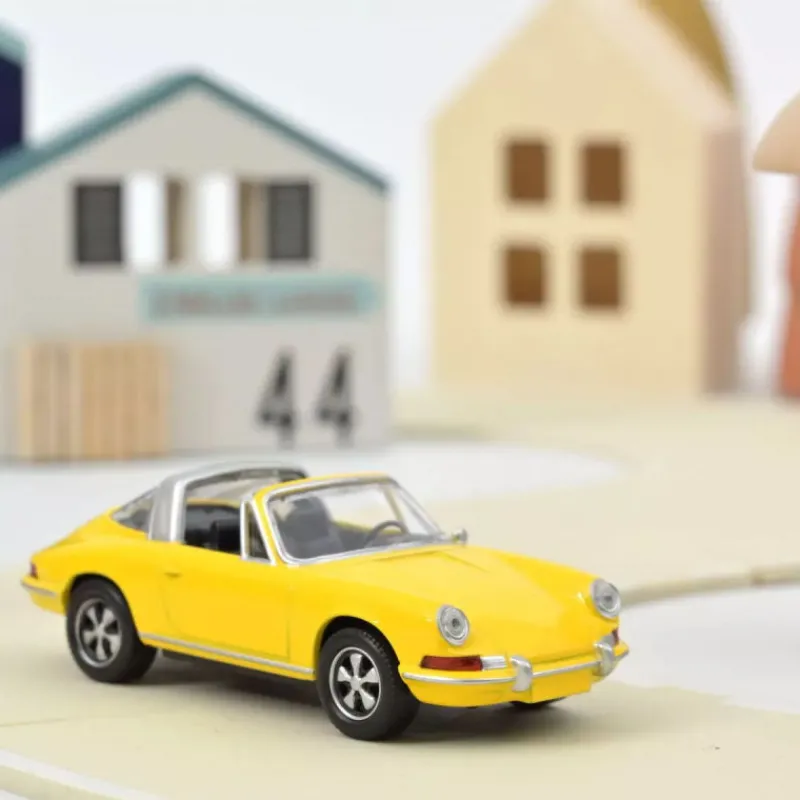 NOREV Porsche 911 Targa jaune 1969 1-43ème< Jouets Garage, Voitures