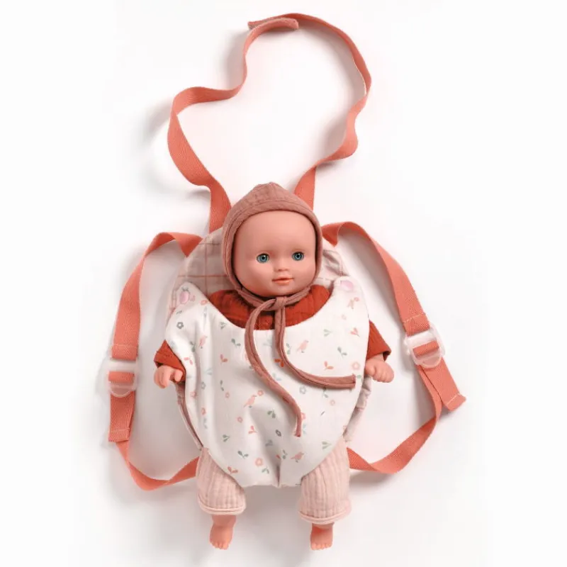Djeco Porte bébé 'Lavender' accessoire pour poupée POMEA de 7812< Poupées, Peluches
