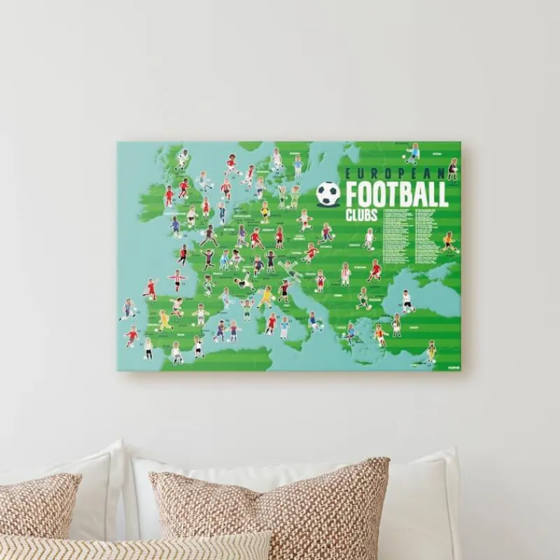 POPPIK Poster en stickers "Football"< Jeux, Puzzles Et Stickers Poppik | Autocollants Et Décalcomanies