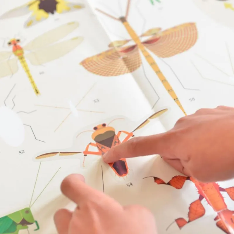 POPPIK Poster en stickers "Insectes"< Jeux, Puzzles Et Stickers Poppik | Autocollants Et Décalcomanies