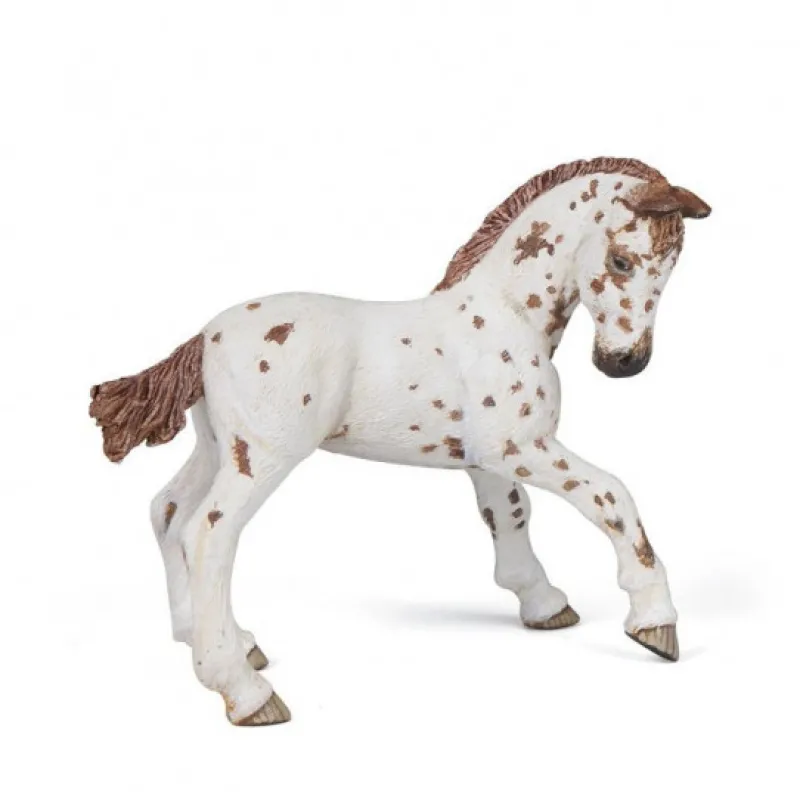 Papo Poulain apaloosa cheval 51510< Figurines Papo | Ferme En Bois, Centre Équestre Et Zoo
