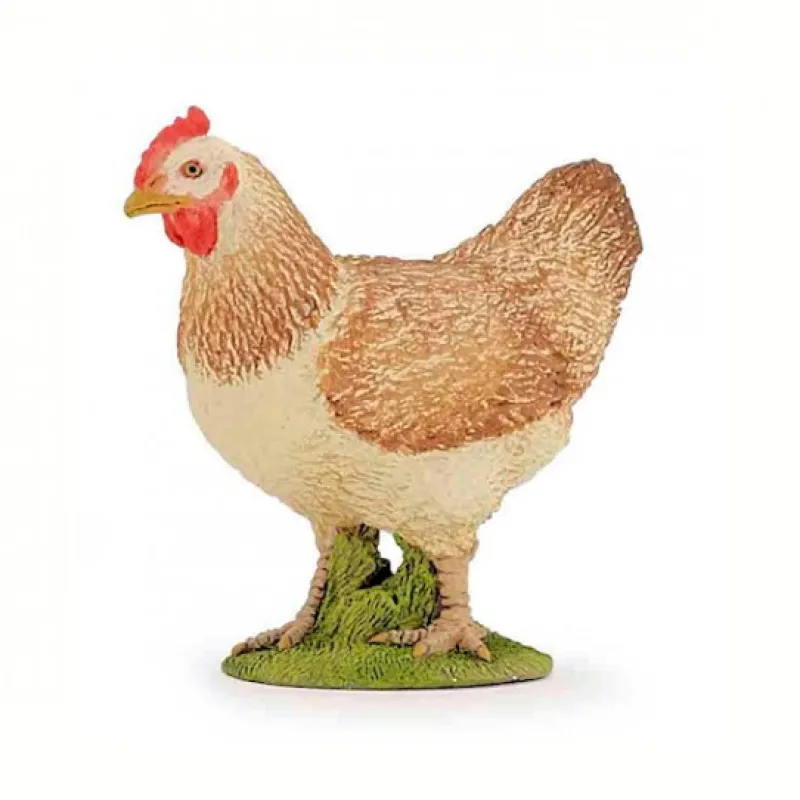 Papo Poule rousse, figurine 51159< Figurines Papo | Ferme En Bois, Centre Équestre Et Zoo