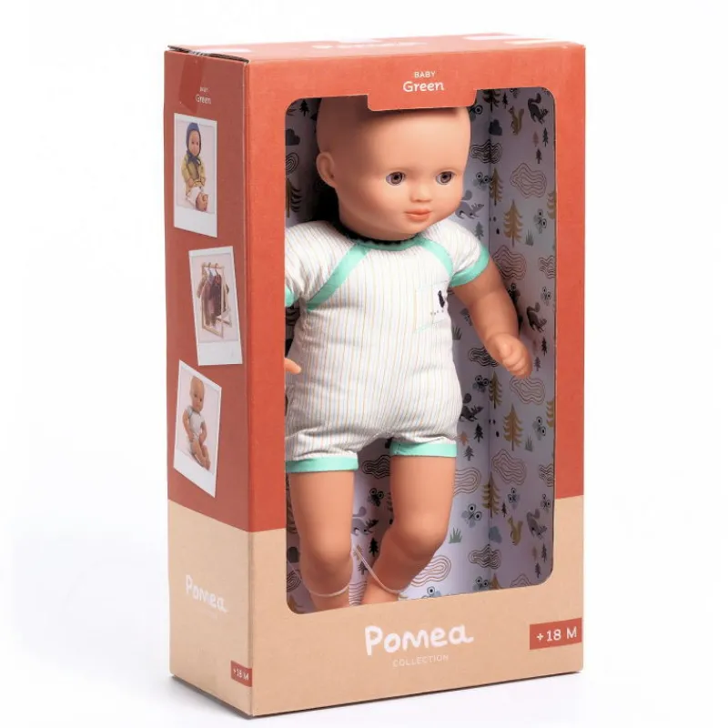 Djeco Poupée à habiller Green POMEA de 7880< Poupées, Peluches | Poupées