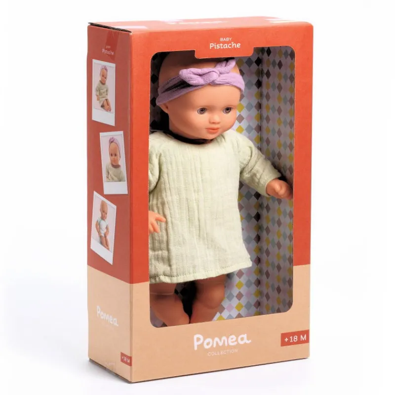 Djeco Poupée Pistache POMEA de 7875< Poupées, Peluches | Poupées