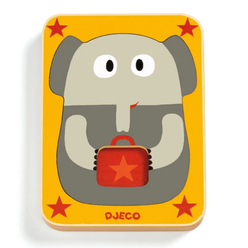 Djeco Puzzle 3 niveaux Leo & Co 1475<Enfant Puzzle Djeco | Puzzles 1er Age