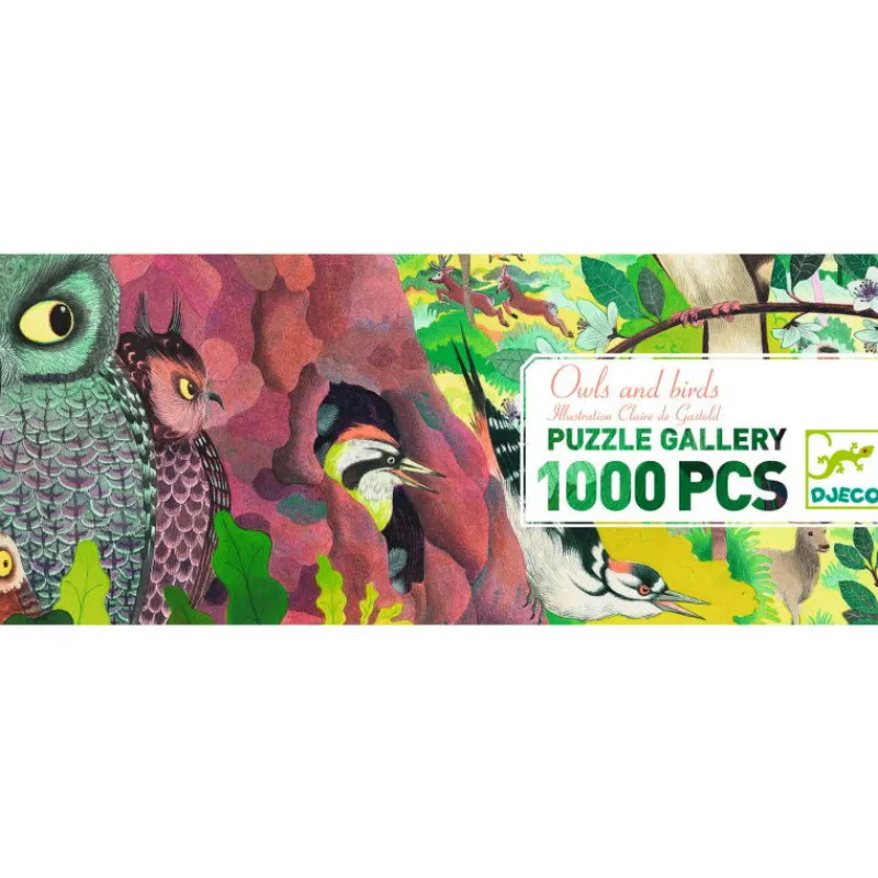 Djeco Puzzle 1000 pcs Hiboux et oiseaux 7644<Enfant Puzzles Et Jeux Djeco | Puzzle Djeco