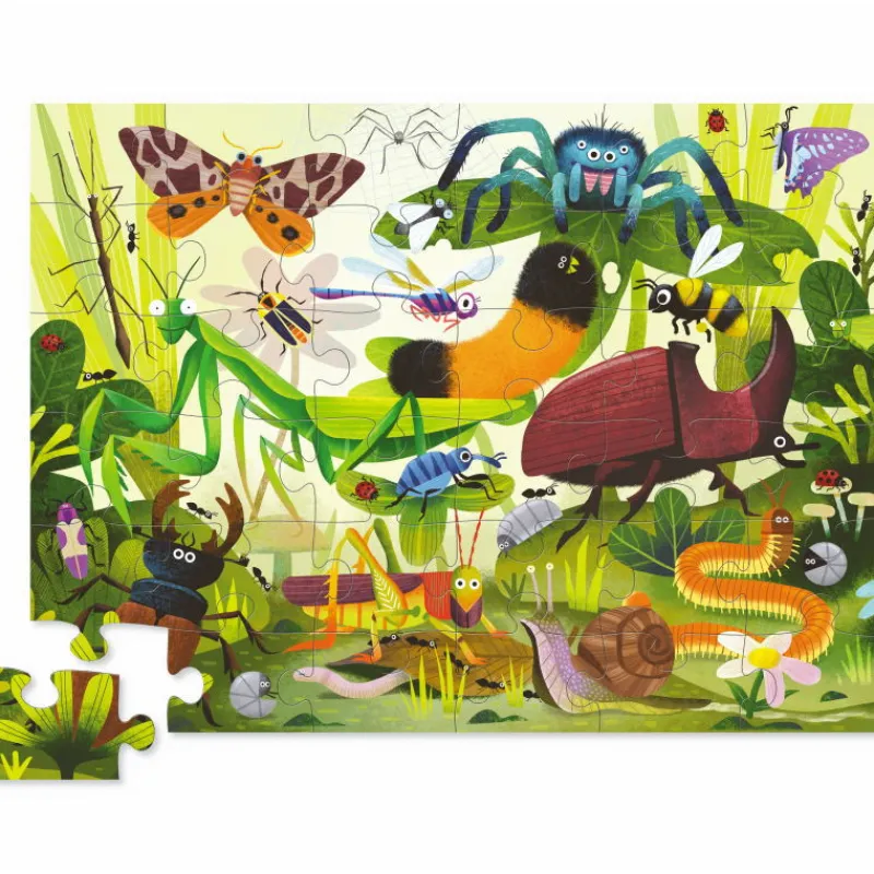 Crocodile Creek Puzzle 36 pcs 'Insectes du jardin'<Enfant Puzzles Dès 4 Ans, 36 Pcs