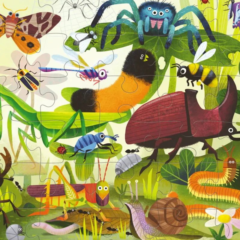 Crocodile Creek Puzzle 36 pcs 'Insectes du jardin'<Enfant Puzzles Dès 4 Ans, 36 Pcs