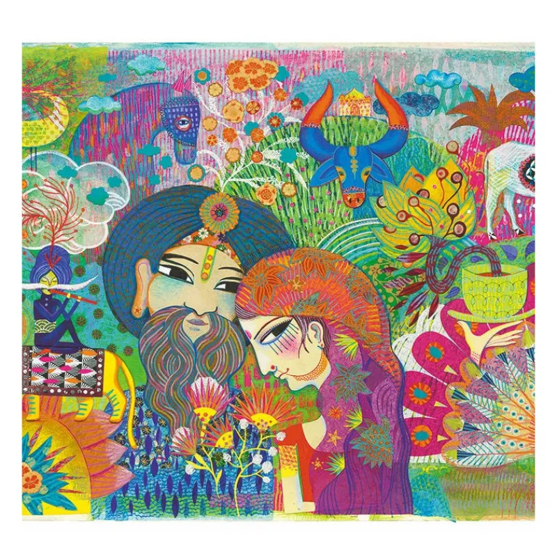 Djeco Puzzle 1000 pcs Magic India 7649<Enfant Puzzles Et Jeux Djeco | Puzzles Dès 8 Ans, 500 Pcs Et +