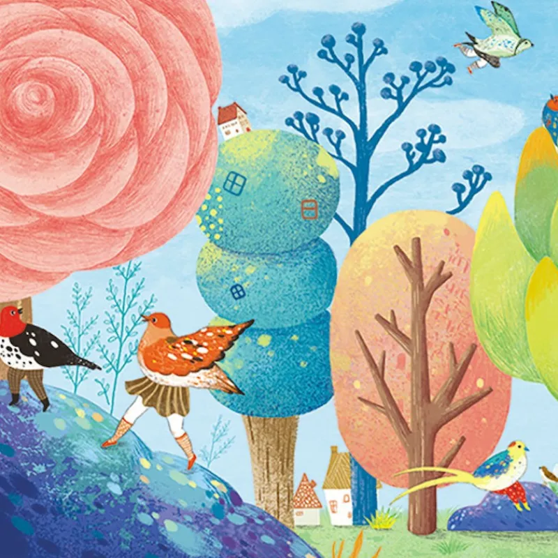 Djeco Puzzle 350 pcs Miss Birdy 7616<Enfant Puzzles Et Jeux Djeco | Puzzle Djeco