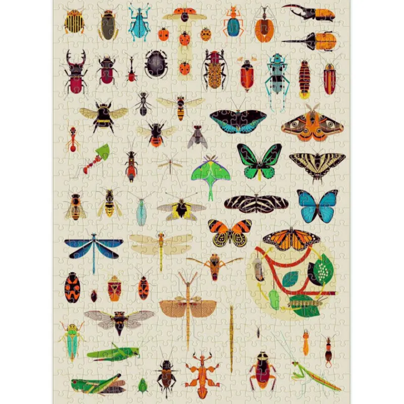 POPPIK Puzzle 500 pièces "Insectes"<Enfant Jeux, Puzzles Et Stickers Poppik | Puzzles Dès 8 Ans, 500 Pcs Et +