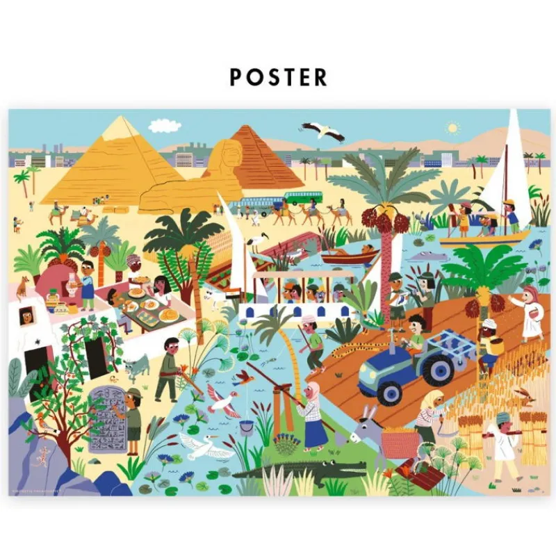PIROUETTE CACAHOUETE Puzzle à remonter le temps 'Egypte antique' Pirouette Cacahouète<Enfant Jeux Pirouette Cacahouète | Puzzles Dès 7 Ans, 200 À 400 Pcs