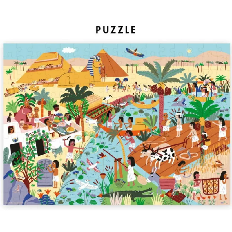 PIROUETTE CACAHOUETE Puzzle à remonter le temps 'Egypte antique' Pirouette Cacahouète<Enfant Jeux Pirouette Cacahouète | Puzzles Dès 7 Ans, 200 À 400 Pcs