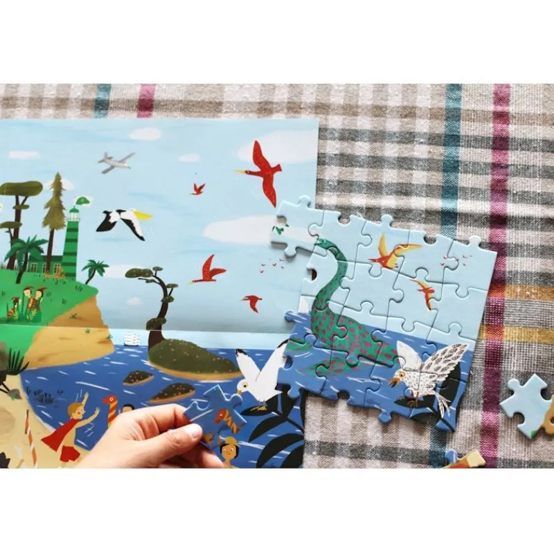 PIROUETTE CACAHOUETE Puzzle à remonter le temps 'Jurassique' Pirouette Cacahouète<Enfant Jeux Pirouette Cacahouète | Puzzles Dès 6 Ans, 100 Pcs
