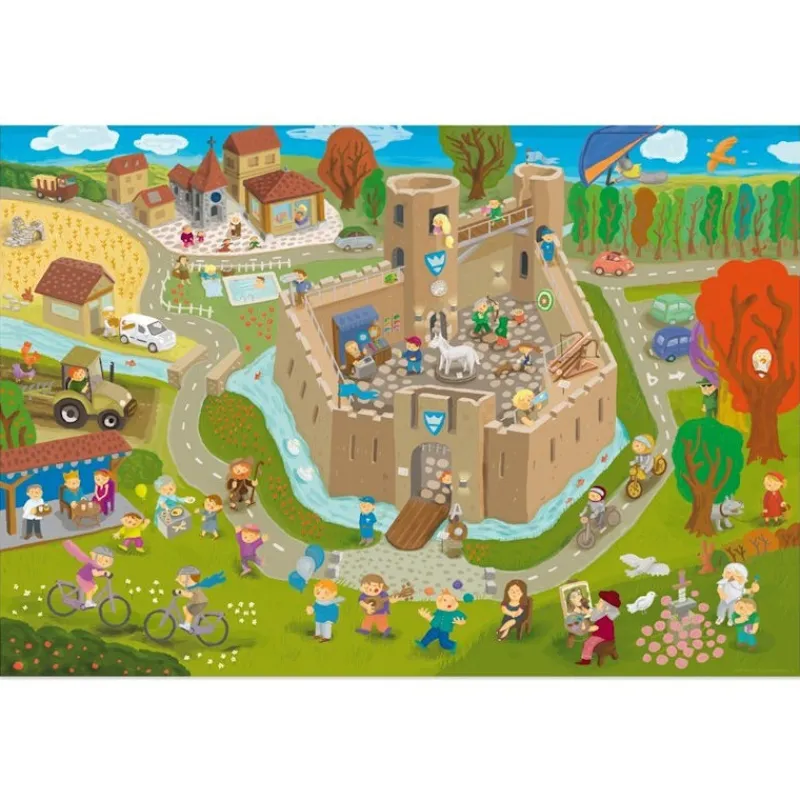 PIROUETTE CACAHOUETE Puzzle à remonter le temps 'Moyen-Age' Pirouette Cacahouète<Enfant Jeux Pirouette Cacahouète | Puzzles Dès 6 Ans, 100 Pcs