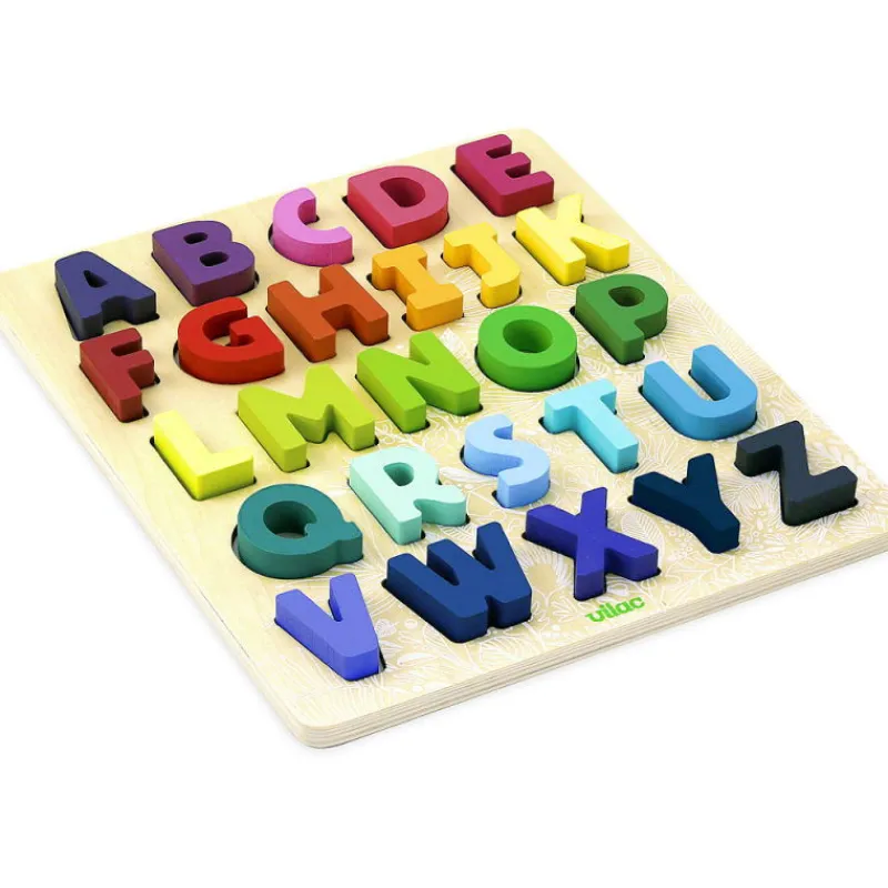 VILAC Puzzle ABC "Sous la canopée" Alphabet à encastrer 2738<Enfant Puzzles Dès 2 Ans: 2, 12 Et 24 Pcs | Puzzles 1er Age