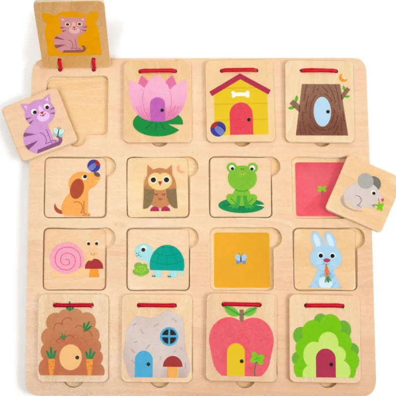 Djeco Puzzle cache-cache "Cabanimo" 1520<Enfant Puzzle Djeco | Puzzles Dès 2 Ans: 2, 12 Et 24 Pcs