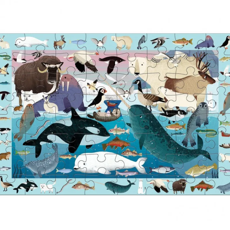 Mudpuppy Puzzle 'Cherche & Trouve' Vie arctique 64 pcs<Enfant Puzzles Dès 5 Ans, 54 Pcs