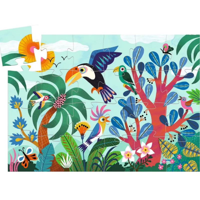 Djeco Puzzle Coco le Toucan 24 pcs 7283<Enfant Puzzle Djeco | Puzzles Dès 2 Ans: 2, 12 Et 24 Pcs