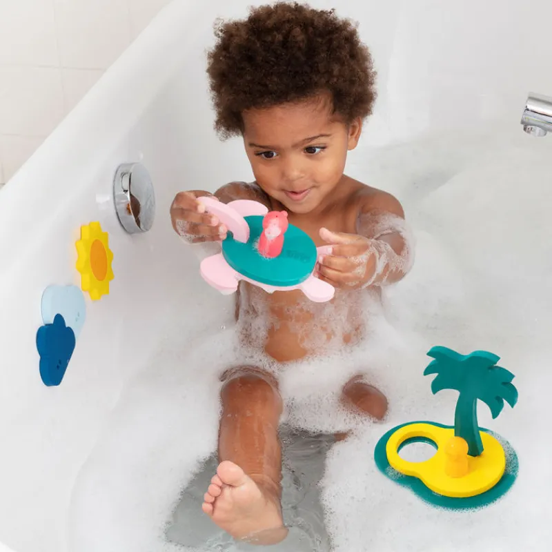 Quut Puzzle de bain "L'île au trésor"<Enfant Puzzles 1er Age | Jouets De Bain