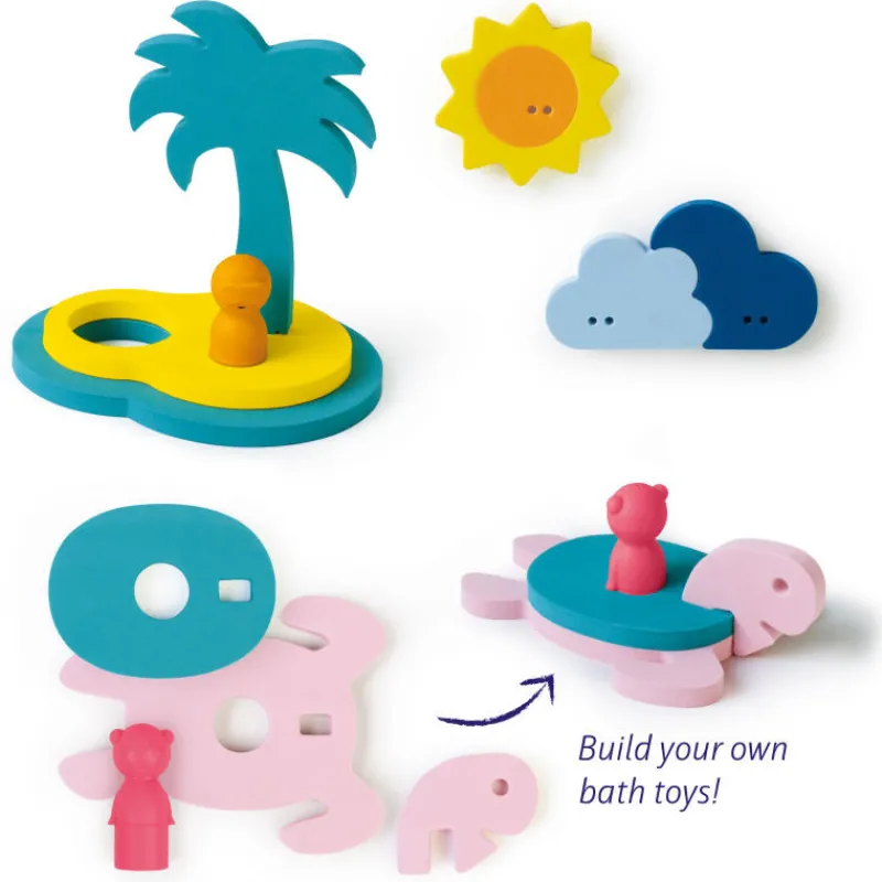 Quut Puzzle de bain "L'île au trésor"<Enfant Puzzles 1er Age | Jouets De Bain