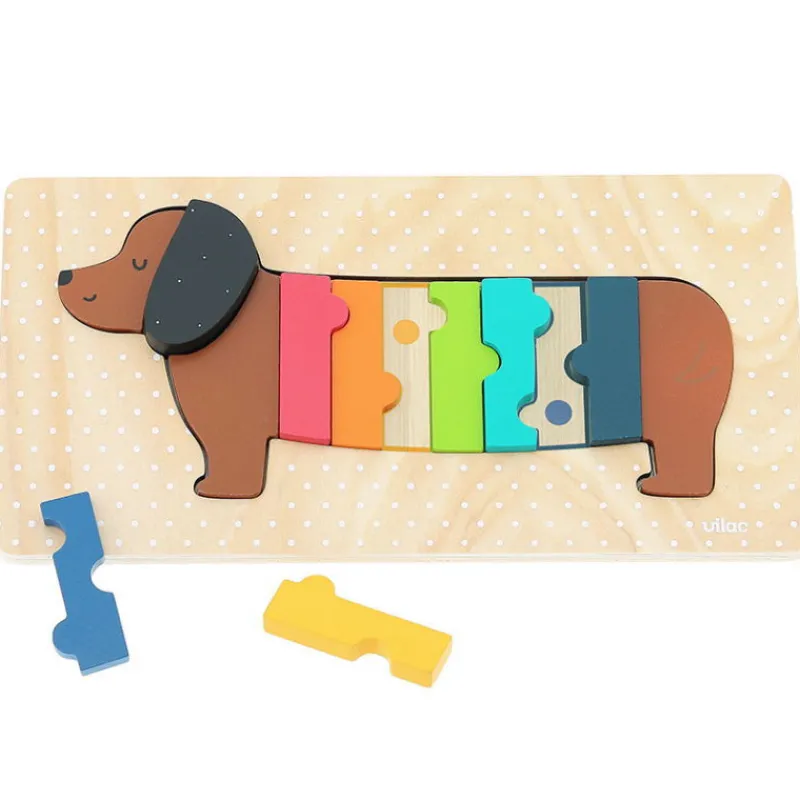 VILAC Puzzle d'encastrement en bois 'Chien' Andy Westface pour 7412<Enfant Puzzles 1er Age | Jouets À Encastrer, Empiler