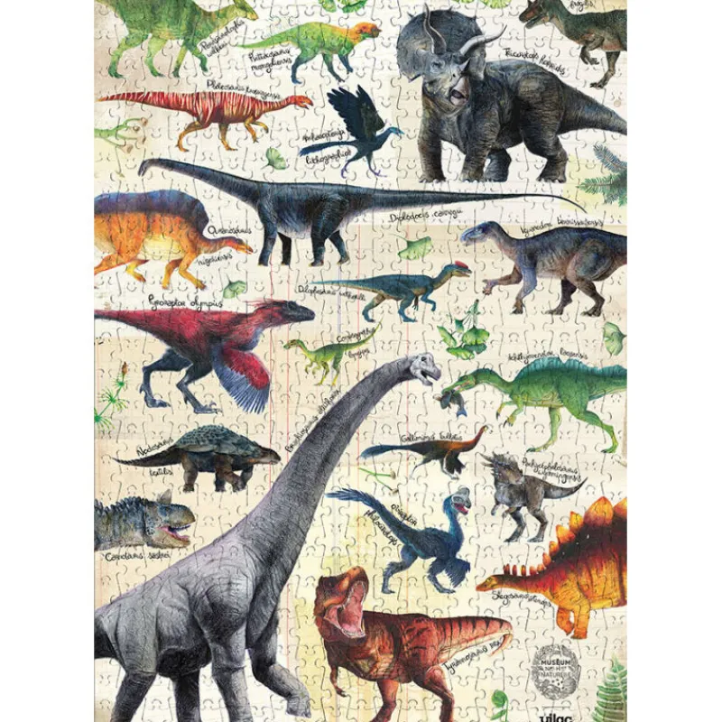 VILAC Puzzle dinosaures 500 pcs Muséum national Histoire naturelle 9625<Enfant Puzzles Dès 8 Ans, 500 Pcs Et + | Jeux De Société