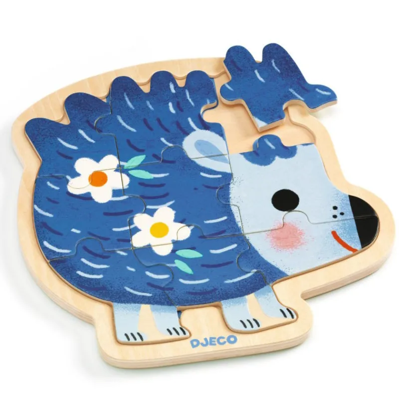 Djeco Puzzle en bois 'Puzzlo Kipic' 9 pcs 1822<Enfant Puzzle Djeco | Puzzles Dès 2 Ans: 2, 12 Et 24 Pcs
