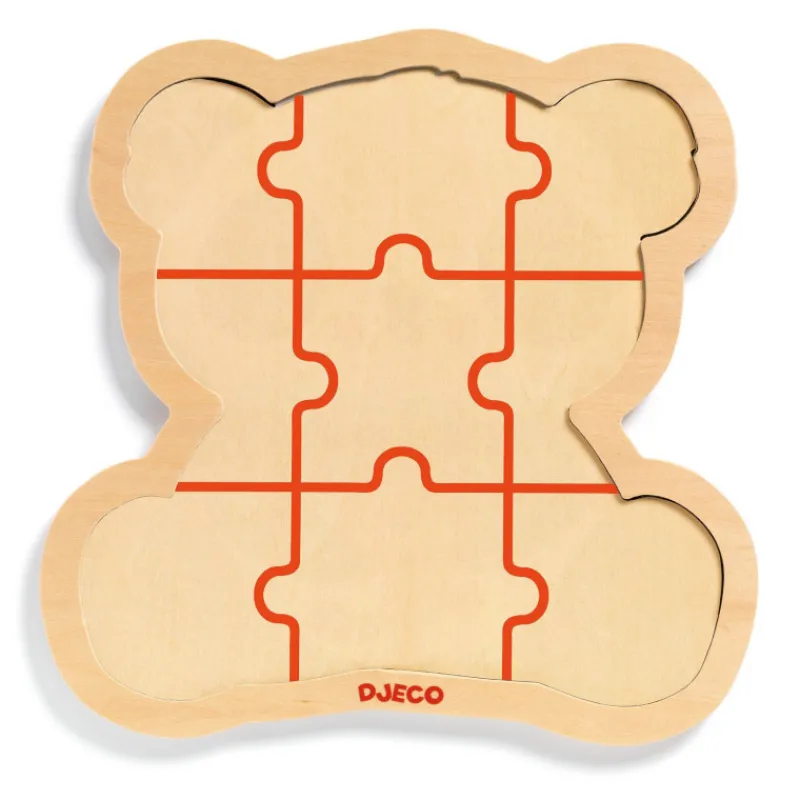 Djeco Puzzle en bois 'Puzzlo Panda' 9 pcs 1821<Enfant Puzzle Djeco | Puzzles Dès 2 Ans: 2, 12 Et 24 Pcs