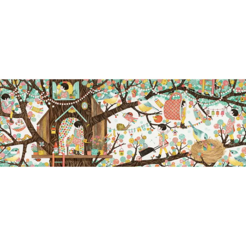 Djeco Puzzle Gallery 200 pcs "Tree house" 7641<Enfant Puzzles Et Jeux Djeco | Puzzle Djeco