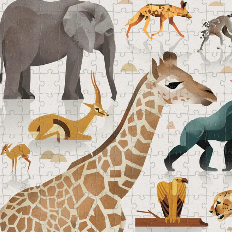 Crocodile Creek Puzzle 'Les animaux d'Afrique' 750 pcs<Enfant Puzzles Dès 8 Ans, 500 Pcs Et +