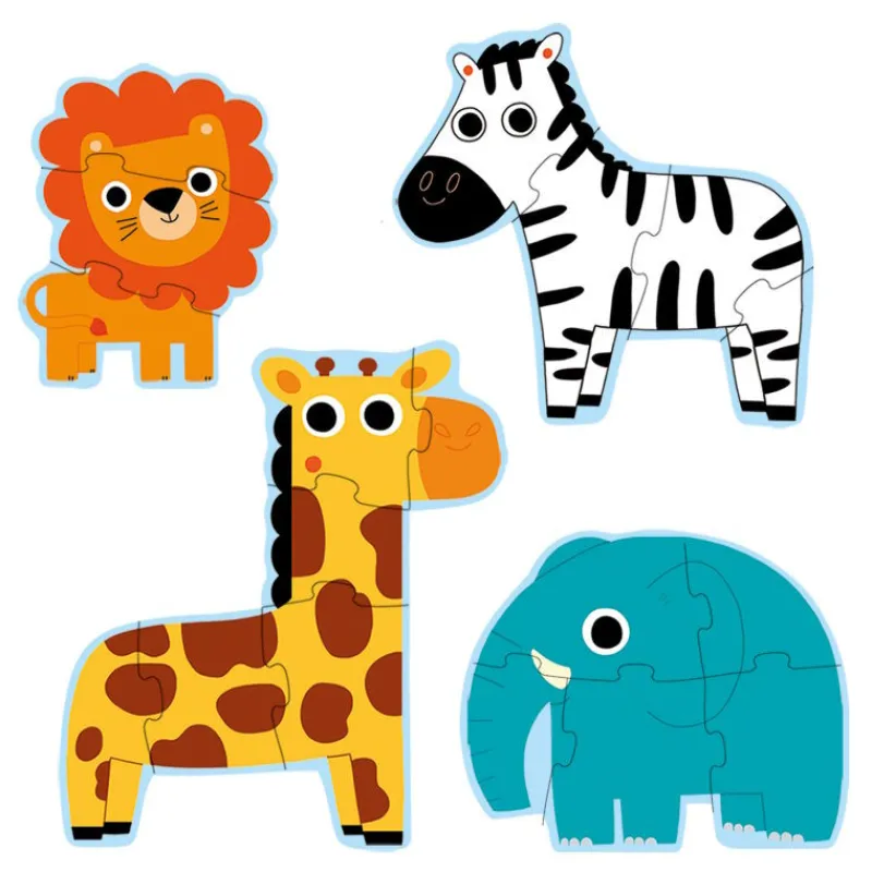 Djeco Puzzle primo Dans la jungle 7135<Enfant Puzzle Djeco | Puzzles Dès 2 Ans: 2, 12 Et 24 Pcs