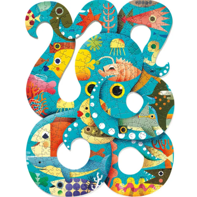 Djeco Puzzle Puzz'Art Octopus 350 pcs 7651<Enfant Puzzle Djeco | Puzzles Dès 7 Ans, 200 À 400 Pcs
