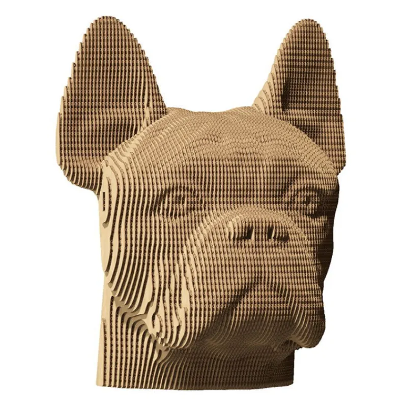 Cartonic Puzzle sculpture 3D en carton - Bulldog -< Déco Design | Puzzles 3d
