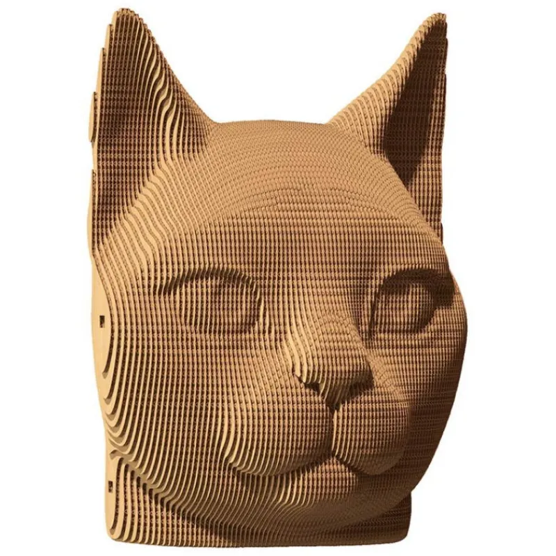 Cartonic Puzzle sculpture 3D en carton - Chat -< Déco Design | Puzzles 3d