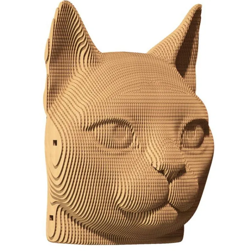 Cartonic Puzzle sculpture 3D en carton - Chat -< Déco Design | Puzzles 3d