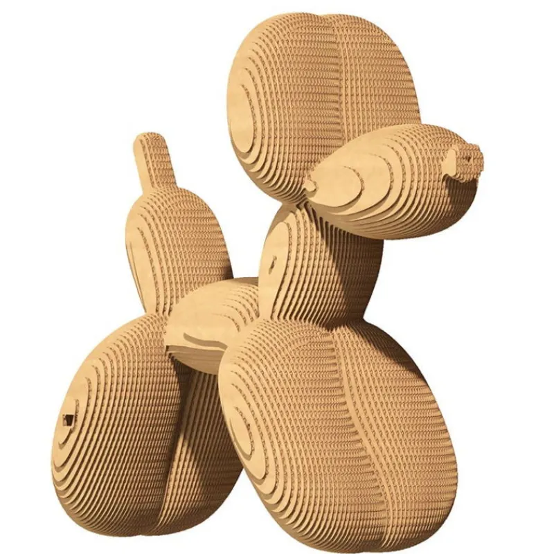 Cartonic Puzzle sculpture 3D en carton - Chien Ballon -< Déco Design | Puzzles 3d