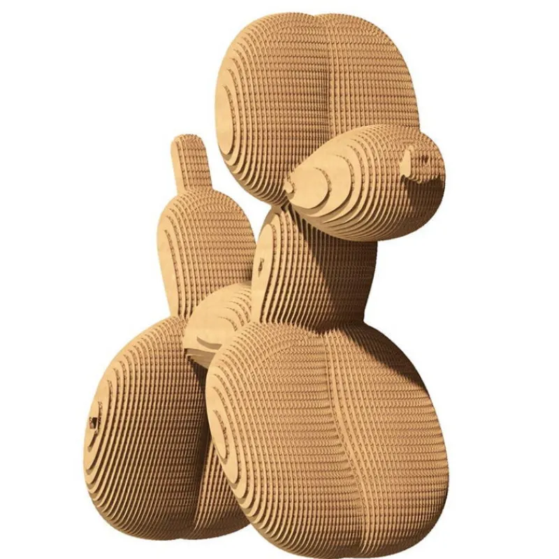 Cartonic Puzzle sculpture 3D en carton - Chien Ballon -< Déco Design | Puzzles 3d