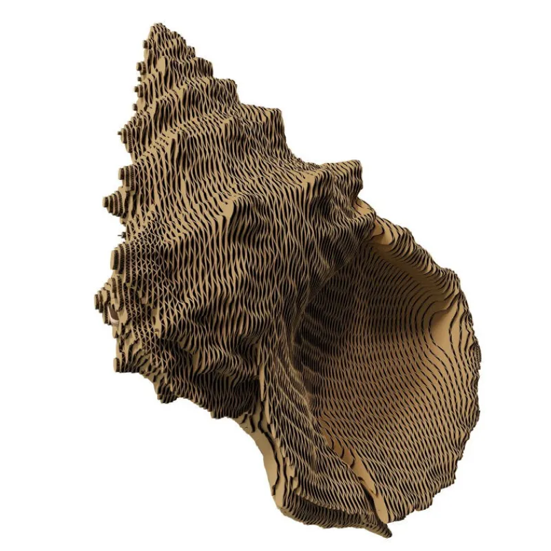 Cartonic Puzzle sculpture 3D en carton - Coquillage -< Déco Design | Puzzles 3d