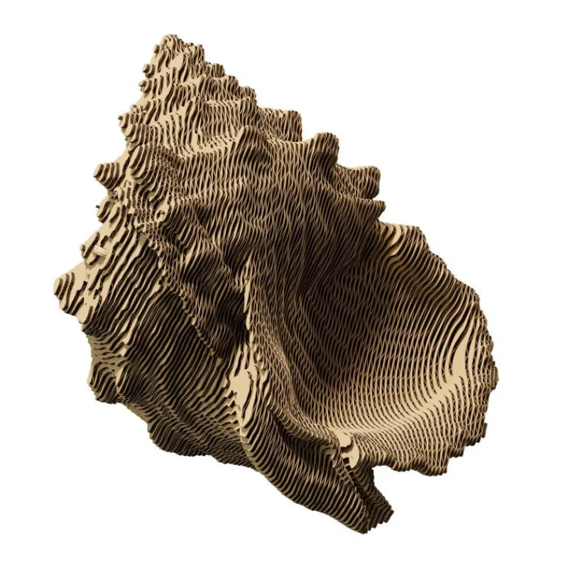 Cartonic Puzzle sculpture 3D en carton - Coquillage -< Déco Design | Puzzles 3d