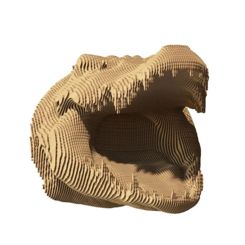 Cartonic Puzzle sculpture 3D en carton - Crocodile -< Déco Design | Puzzles 3d