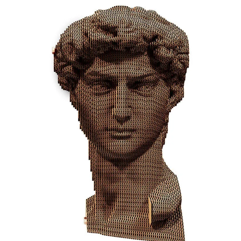 Cartonic Puzzle sculpture 3D en carton - David de Michel-Ange -< Déco Design | Puzzles 3d