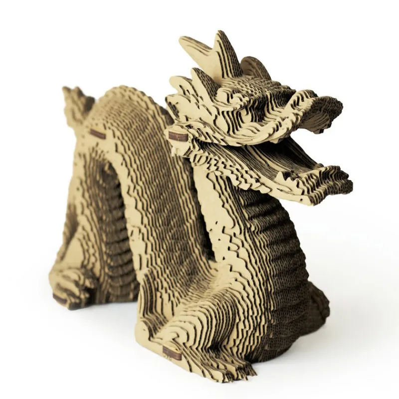 Cartonic Puzzle sculpture 3D en carton - Dragon -< Déco Design | Puzzles 3d