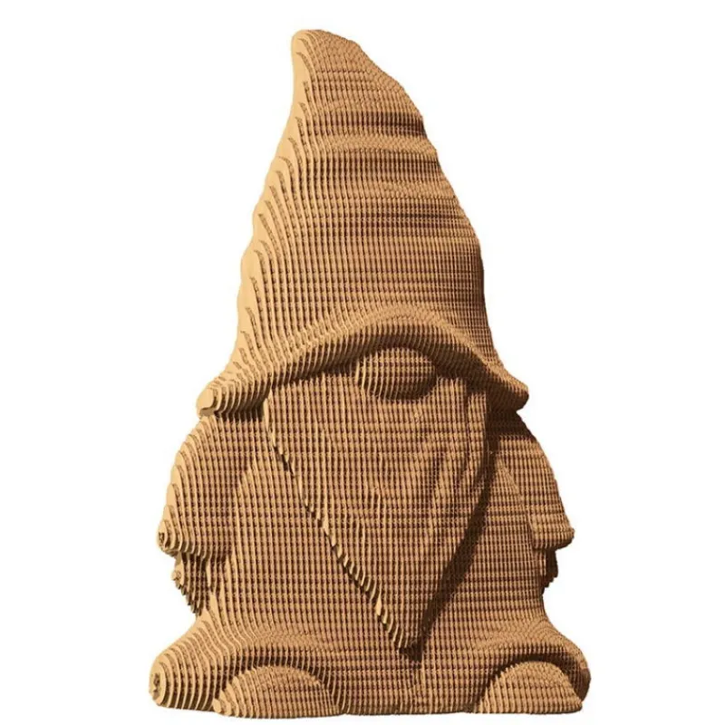 Cartonic Puzzle sculpture 3D en carton - Gnome -< Déco Design | Puzzles 3d