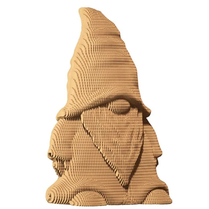 Cartonic Puzzle sculpture 3D en carton - Gnome -< Déco Design | Puzzles 3d
