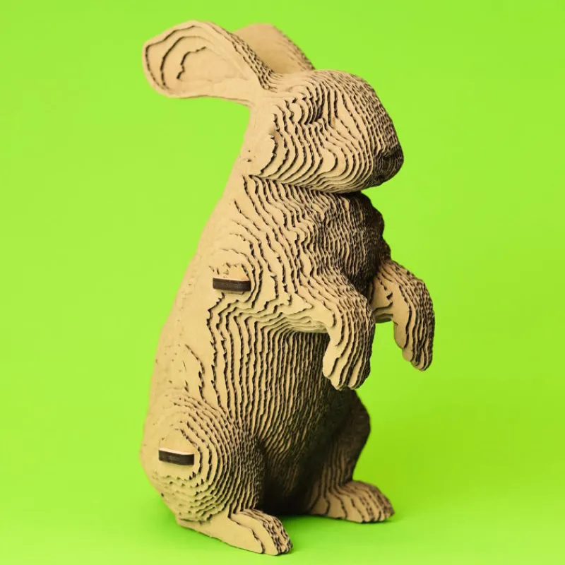Cartonic Puzzle sculpture 3D en carton - Lapin -< Déco Design | Puzzles 3d