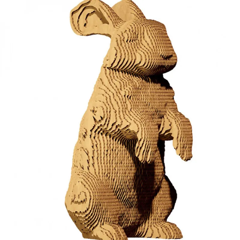 Cartonic Puzzle sculpture 3D en carton - Lapin -< Déco Design | Puzzles 3d