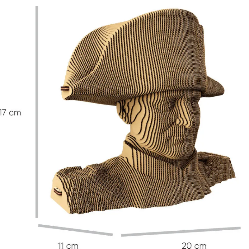 Cartonic Puzzle sculpture 3D en carton - Napoléon Bonaparte -< Déco Design | Puzzles 3d